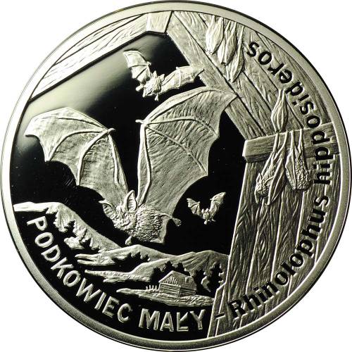 Монета 20 злотых 2010 Малый подковонос Польша
