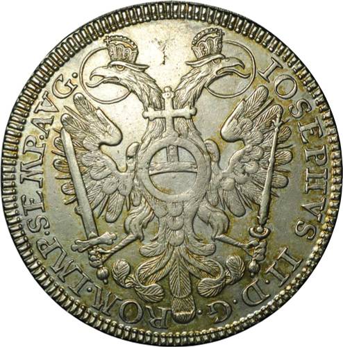Монета 1/2 талера 1766 Нюрнберг Германия