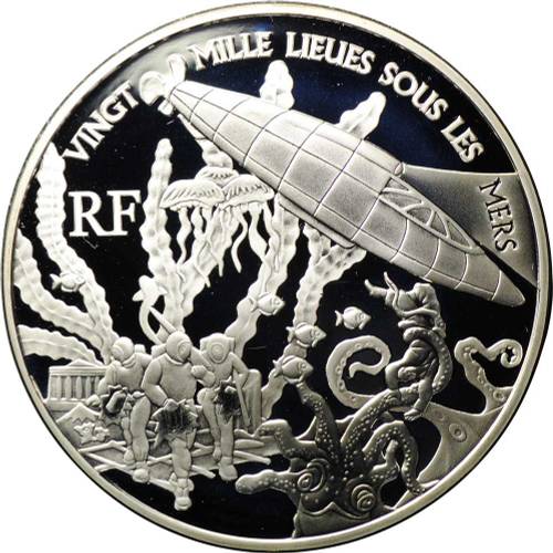 Монета 1 1/2 евро 2005 Жюль Верн - 20 тысяч лье под водой Франция