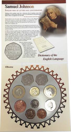Набор монет 2005 Сэмюэл Джонсон Великобритания