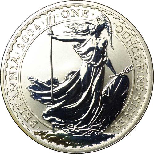 Монета 2 фунта 2004 Стоящая Британия Великобритания