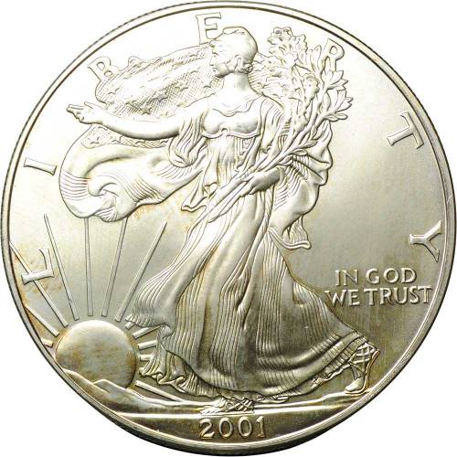 Монета 1 доллар 2001 Шагающая свобода США