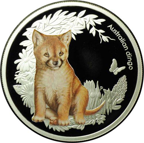 Монета 50 центов 2011 Собака Динго - Детеныш Bush Babies Австралия