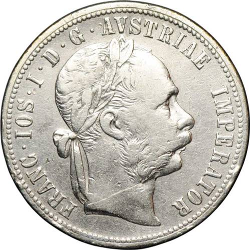 Монета 1 флорин 1878 Австрия