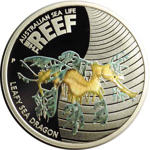 Монета 50 центов 2009 Морской дракон Риф Reef Австралия