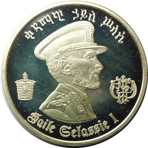 Монета 5 долларов 1972 Хайле Селассие Эфиопия