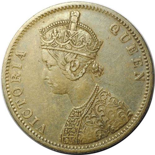 Монета 1 рупия 1862 Британская Индия