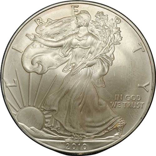 Монета 1 доллар 2010 Шагающая свобода США