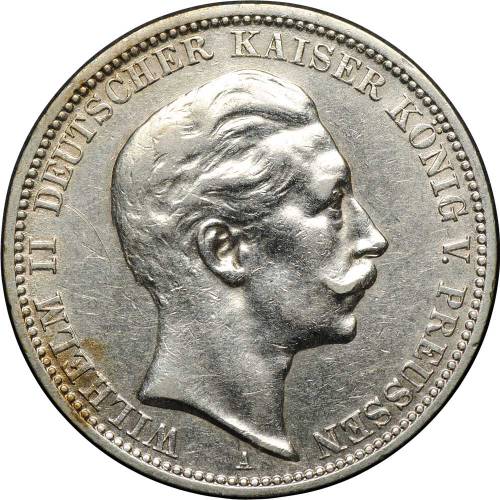 Монета 3 марки 1910 A Пруссия Германия