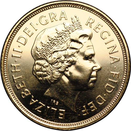Монета 1 соверен (фунт) 2004 Великобритания