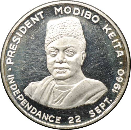 Монета 10 франков 1960 Независимость Мали