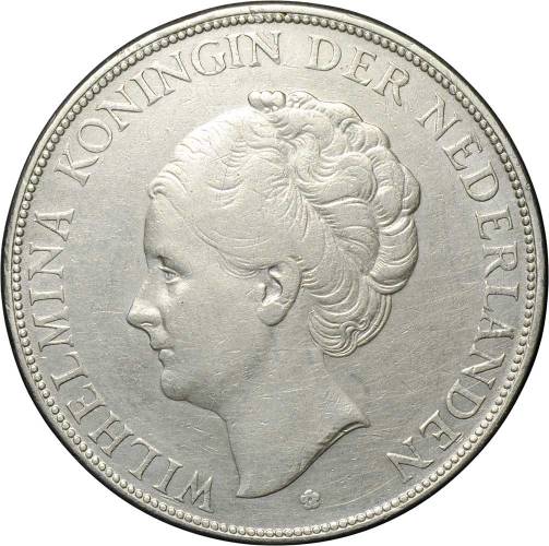 Монета 2 1/2 гульдена 1932 Нидерланды