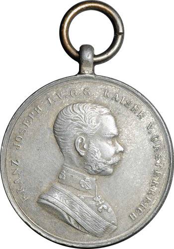 Медаль За храбрость 2 класса Франц Иосиф Австро-Венгрия