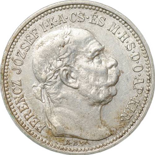 Монета 1 крона 1914 Австро-Венгрия