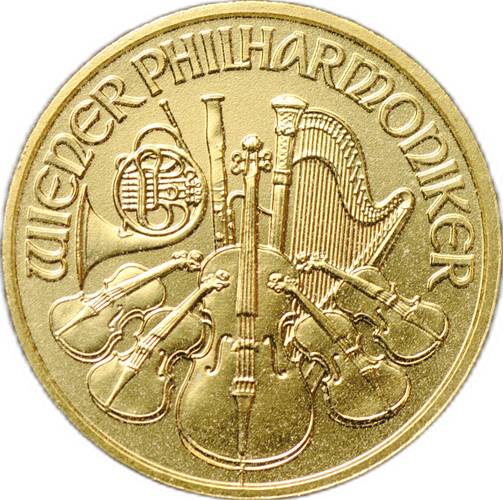 Монета 10 евро 2009 Венская филармония (филармоникер) Австрия