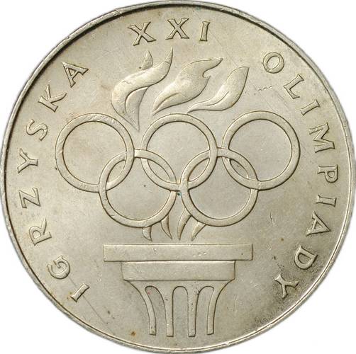 Монета 200 злотых 1976 MW Олимпиада Монреаль Польша