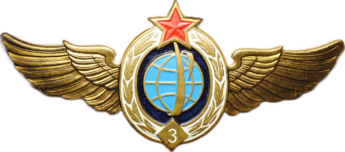 Знак классность Специалист Военно-космических войск СССР 3 класс ЛМД