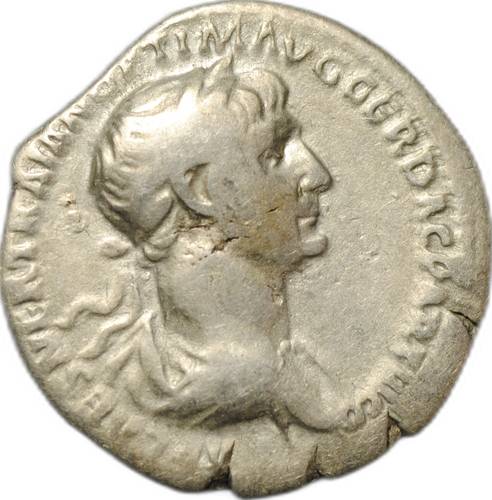 Монета Денарий 116-117 Траян (98-117) Провиденция Римская Империя