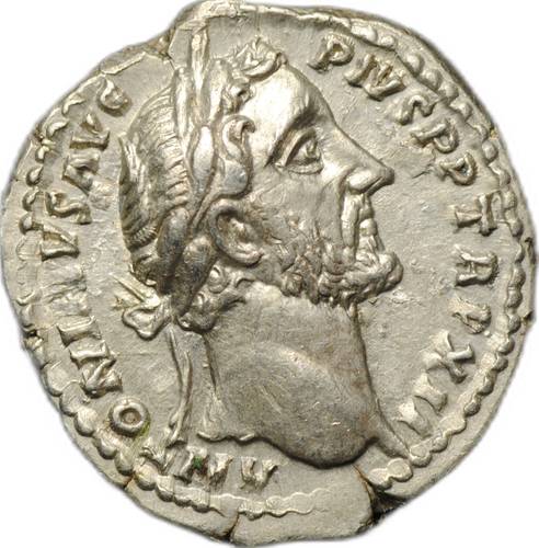 Монета Денарий 145-161 Антонин Пий (138-161) Аннона Римская Империя