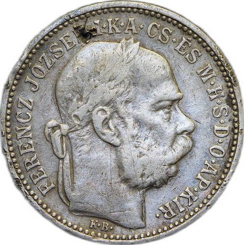 Монета 1 крона 1894 Австро-Венгрия