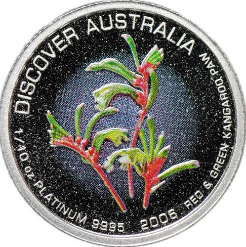 Монета 15 долларов 2006 Кенгуровые лапки Австралия