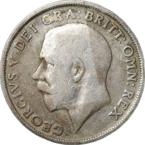 Монета 1 шиллинг 1919 Великобритания