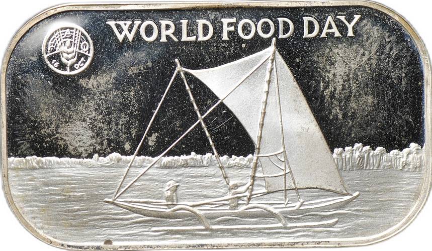Монета 1 паанга 1981 ФАО - Всемирный день продовольстия Тонга