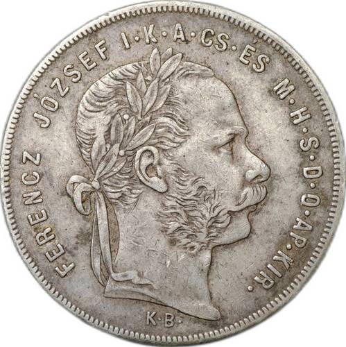 Монета 1 форинт 1879 Венгрия