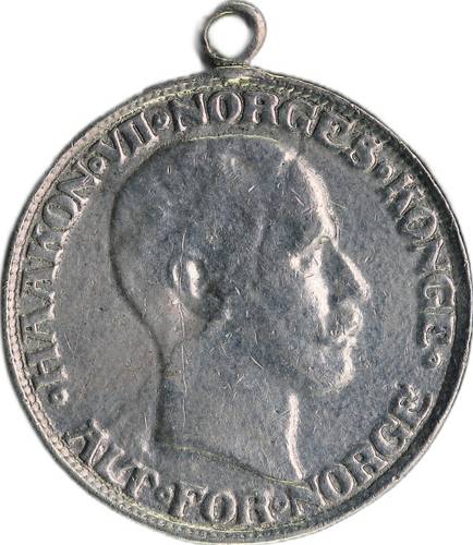 Монета 2 кроны 1917 Норвегия