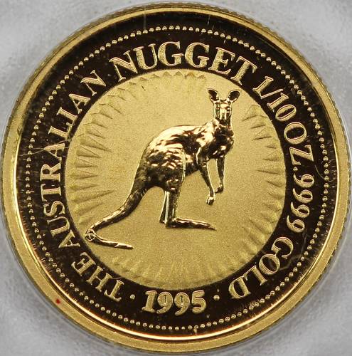 Монета 15 долларов 1995 Австралийский Кенгуру Золото Австралия