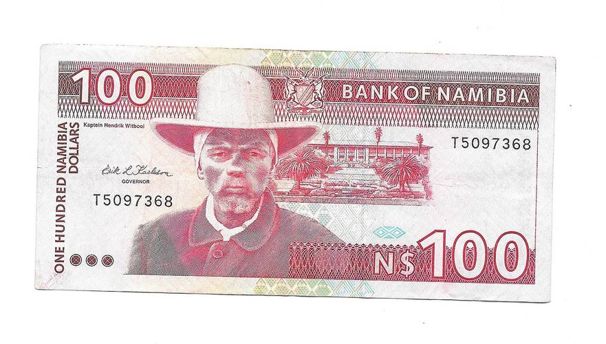 Банкнота 100 долларов 1993 Намибия