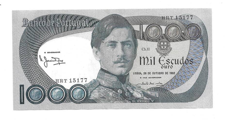 Банкнота 1000 эскудо 1982 Португалия