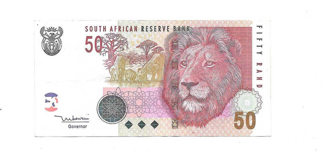 Банкнота 50 рандов 2005 ЮАР