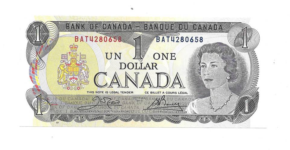 Банкнота 1 доллар 1973 Канада