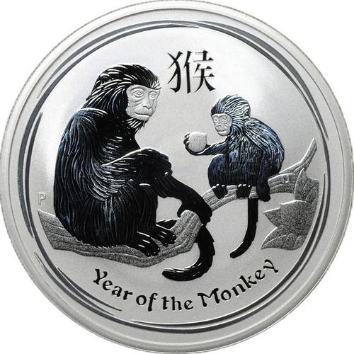 Монета 1 доллар 2016 Год обезьяны Лунар II Австралия