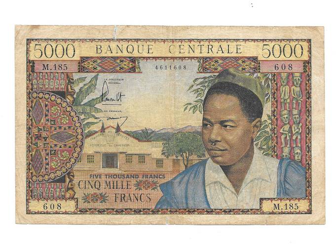 Банкнота 5000 франков 1961-1962 Камерун 