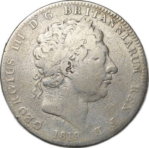 Монета 1 крона 1819 Великобритания