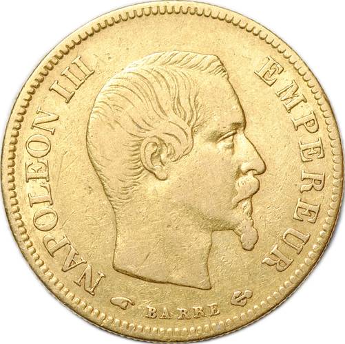 Монета 10 франков 1857 А Франция