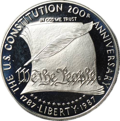 Монета 1 доллар 1987 S 200 лет конституции США