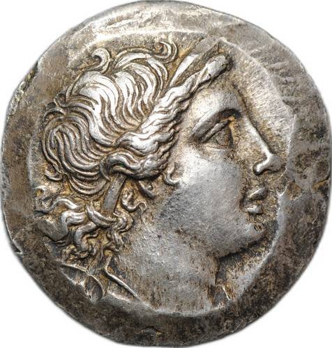 Монета Тетрадрахма 155 - 145 до н.э. Герогнетос, сын Зопириона Магнесия-на-Меандре Иония