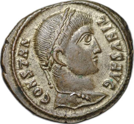 Монета Фоллис 325 - 326 Константин I Великий VOT Римская Империя