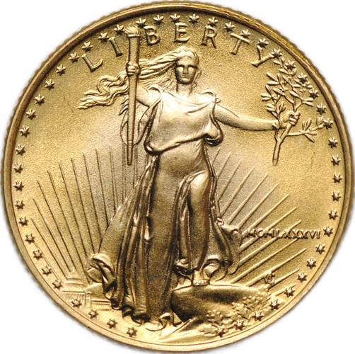 Монета 5 долларов 1986 Либерти Золотой орел США