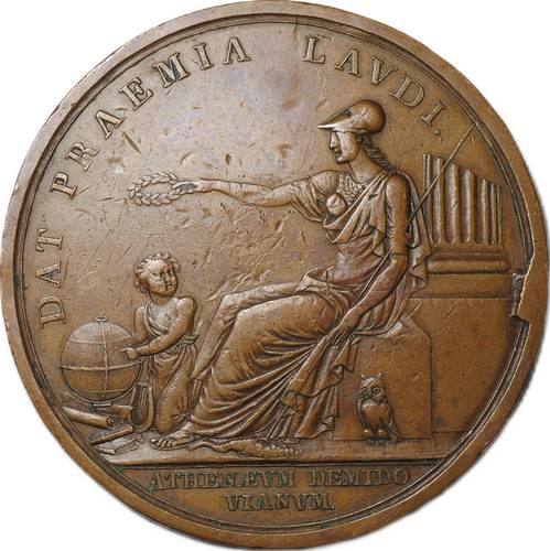 Медаль Медаль за отличие в науках Демидовский лицей в Ярославле 1800-е бронза