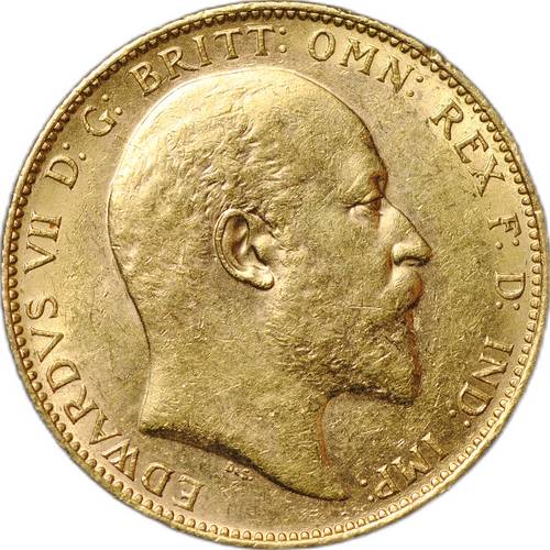 Монета 1 соверен (фунт) 1903 P Перт Эдуард VII Великобритания