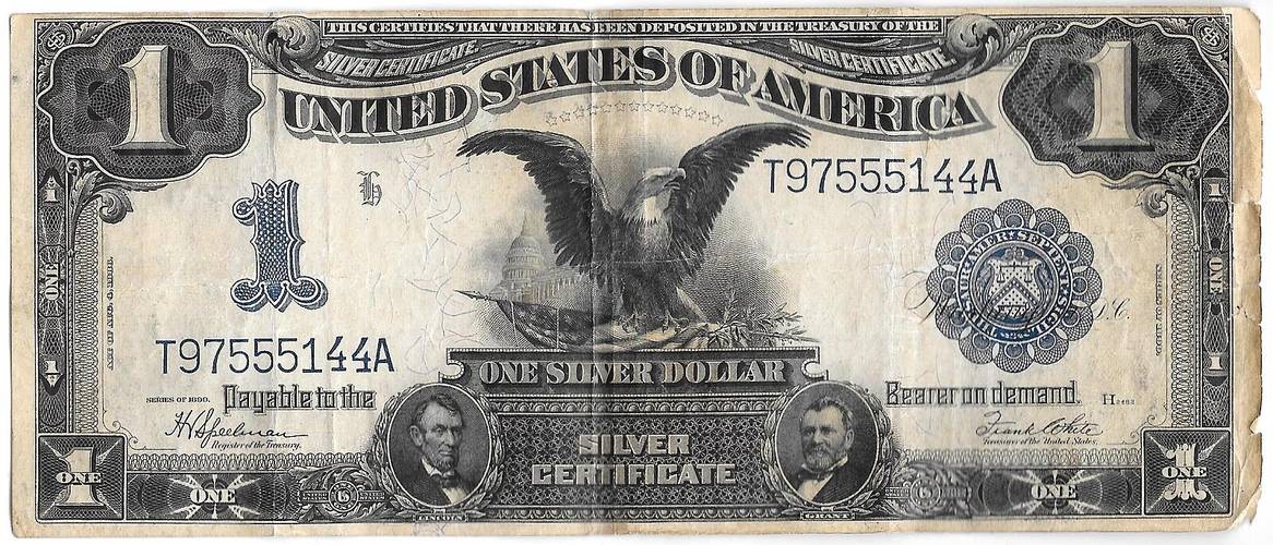 Банкнота 1 доллар 1899 Серебряный сертификат США