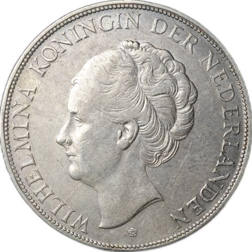 Монета 2 1/2 гульдена 1931 Нидерланды