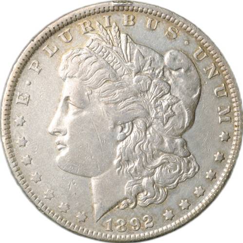 Монета 1 доллар 1892 Филадельфия США