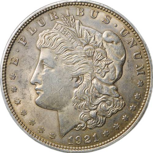 Монета 1 доллар 1921 Моргана Филадельфия США