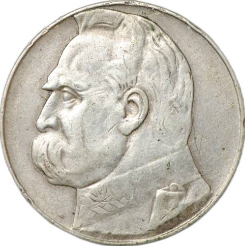 Монета 10 злотых 1937 Польша