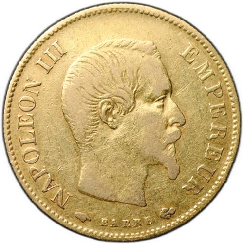 Монета 10 франков 1860 A Франция